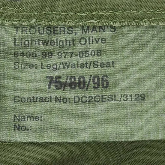 (11/29まで特価)イギリス軍 OD ベイカーパンツ 上質USED 201NB3-