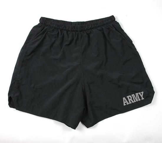 アメリカ軍 U.S.ARMY ブラック 前期型 IPFU トレーニング ショートパンツ 新品 PT-SHORTS-N-