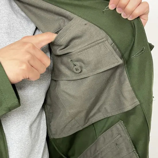 スウェーデン軍 OD 後期型 M-59 フィールドジャケット USED