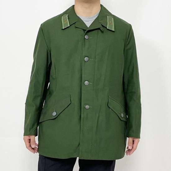 スウェーデン軍 OD 後期型 M-59 フィールドジャケット 襟ワッペン付 USED W17UW