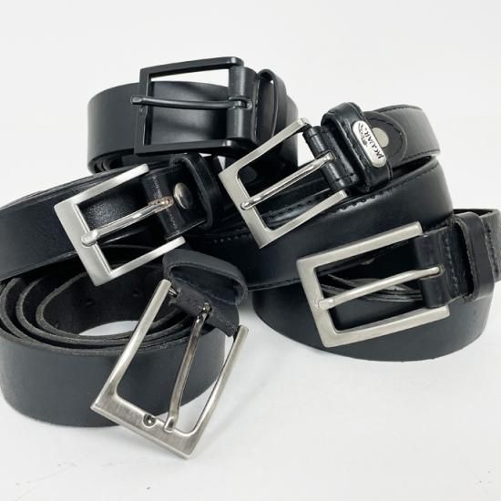 【1点物・5種類】イギリス軍 ブラック レザーベルト(ニアニュー&USED)UK11A=