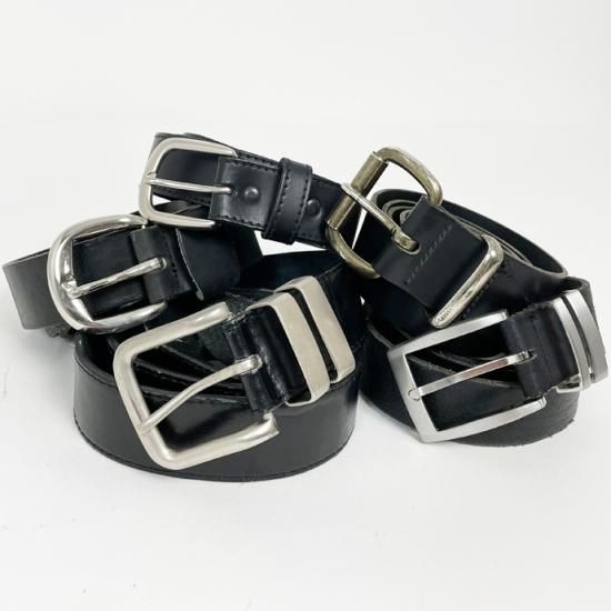 【1点物・5種類】イギリス軍 ブラック レザーベルト(新品&USED)UK11B=