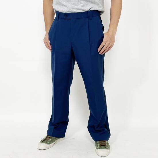 スモール&ビッグ特価 オランダ軍 ブルー ブラックサイドライン パレードパンツ 新品 750N-SB=