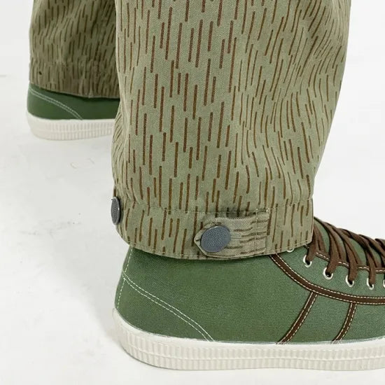 旧東ドイツ軍 NVA レインドロップカモ カーゴパンツ 新品 323N=