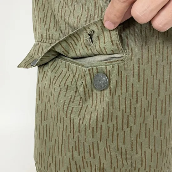 旧東ドイツ軍 NVA レインドロップカモ カーゴパンツ 新品 323N=