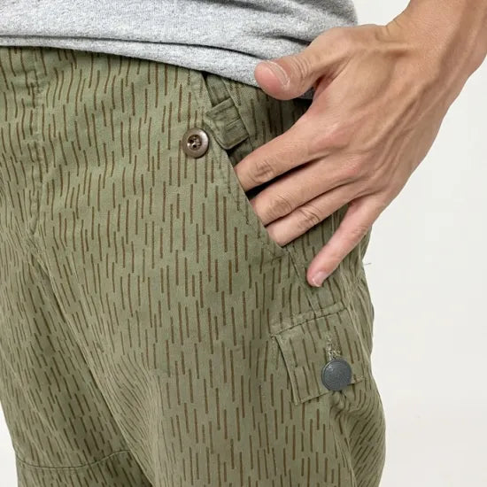 旧東ドイツ軍 NVA レインドロップカモ カーゴパンツ 新品 323N=