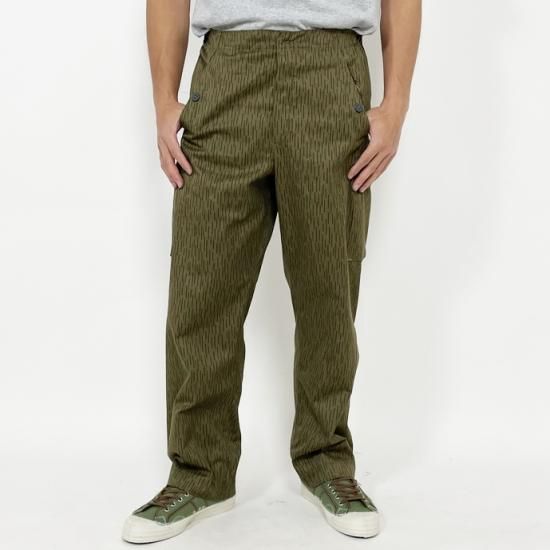 【スモール&ビッグ特価】旧東ドイツ軍 NVA レインドロップカモ カーゴパンツ 新品 323N-SB=