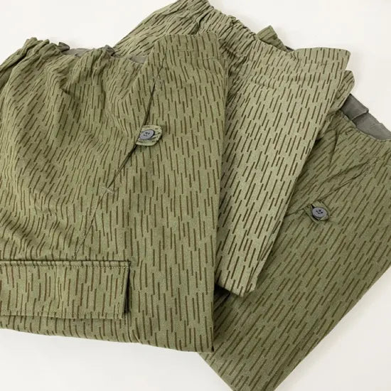 【スモール&ビッグ特価】旧東ドイツ軍 NVA レインドロップカモ カーゴパンツ 新品 323N-SB=