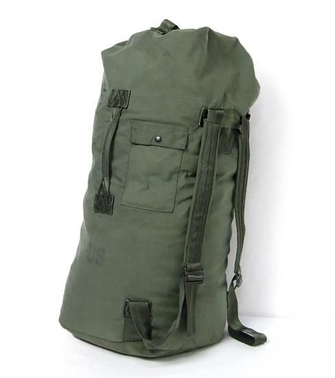 アメリカ軍 OD ナイロン 旧型 ダッフルバッグ 上質USED A34YN3