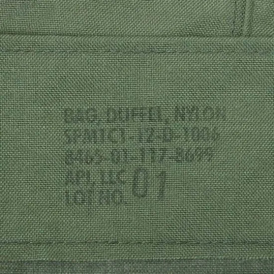アメリカ軍 OD ナイロン 旧型 ダッフルバッグ 新品 A34YN