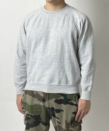 (10/18まで特価)イギリス軍 グレー スウェットシャツ USED B93U=