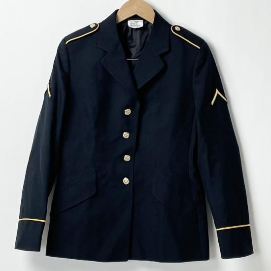 【レディース特価】アメリカ陸軍 U.S.ARMY ブラック レディース ドレスジャケット 階級章付 新品 A80NW-LDY