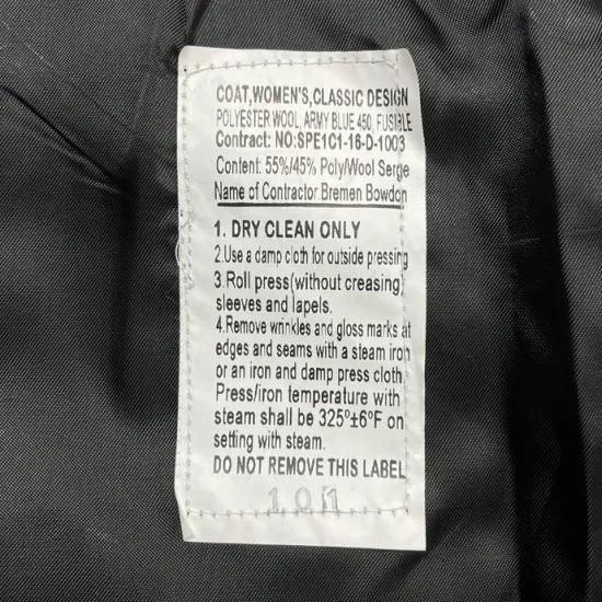 【レディース特価】アメリカ陸軍 U.S.ARMY ブラック レディース ドレスジャケット 階級章付 新品 A80NW-LDY