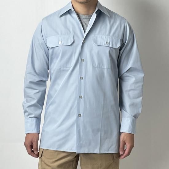 ドイツ軍 ライトブルー 長袖ドレスシャツ 新品 G19N-