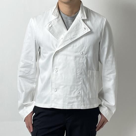 スウェーデン軍 ホワイト シェフジャケット 新品 W20N=