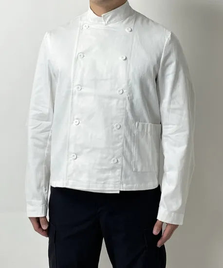 スウェーデン軍 ホワイト シェフジャケット 新品 W20N=