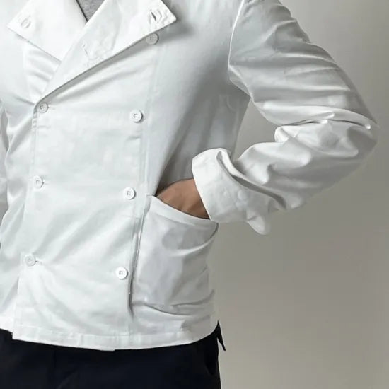 スウェーデン軍 ホワイト シェフジャケット 新品 W20N=