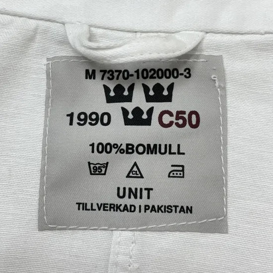 スウェーデン軍 ホワイト シェフジャケット 新品 W20N=