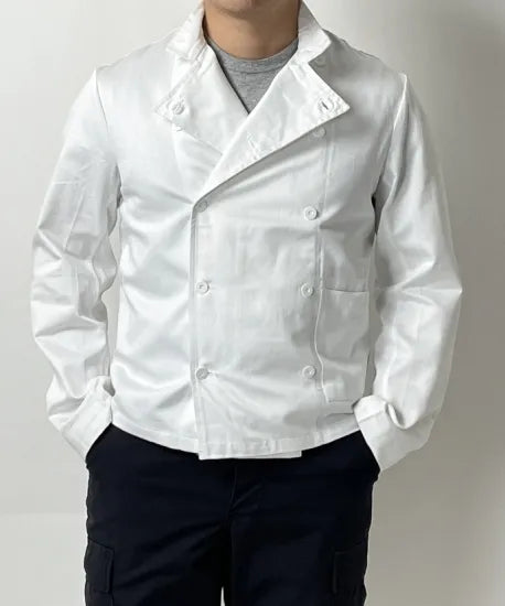 スウェーデン軍 ホワイト シェフジャケット 新品 W20N=