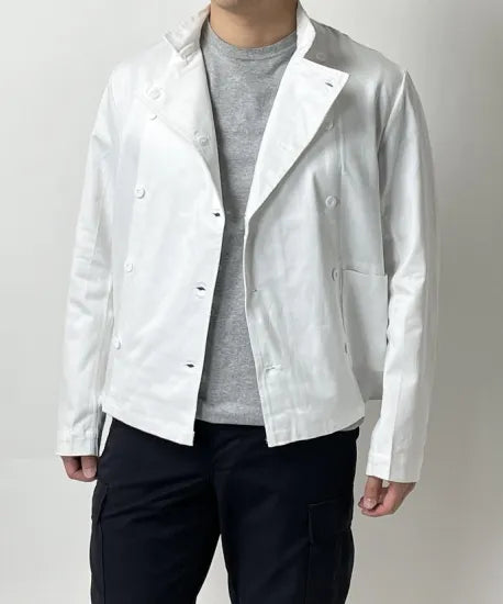 スウェーデン軍 ホワイト シェフジャケット 新品 W20N=