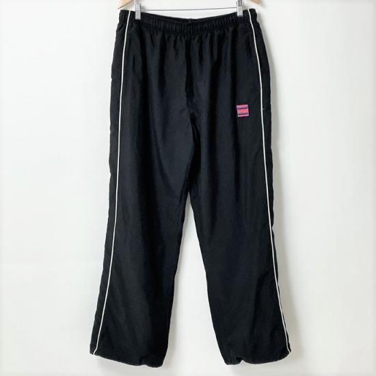 【1点物】イギリス軍 ブラック×ホワイトライン トレーニングパンツ USED UK68=