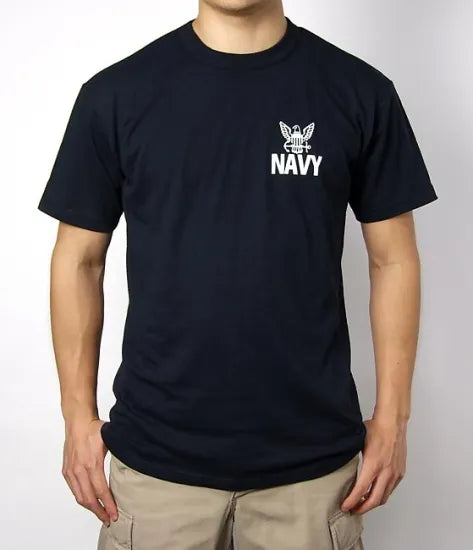 【Sサイズ特価】U.S.NAVY ブラック SOFFE ミリタリーTシャツ 新品 -
