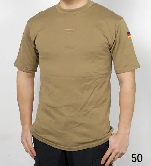 【スモール特価】ドイツ軍 ARMY フラッグワッペン付 Tシャツ 新品 -