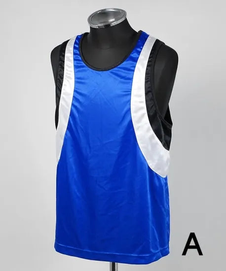 【特別特価】アメリカ海兵隊 USMC ブルー ボクシング タンクトップ USED T63U-ABC-