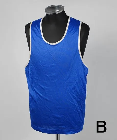 【特別特価】アメリカ海兵隊 USMC ブルー ボクシング タンクトップ USED T63U-ABC-