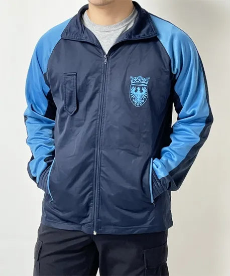 ポルトガル空軍 AFA ネイビー/ライトブルー フィジカルトレーニングジャケット USED E63U=