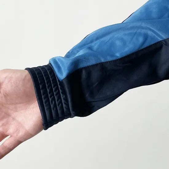 ポルトガル空軍 AFA ネイビー/ライトブルー フィジカルトレーニングジャケット 上質USED E63N3=