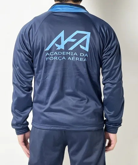 【Sサイズ特価】ポルトガル空軍 AFA ネイビー/ライトブルー フィジカルトレーニングジャケット 上質USED =