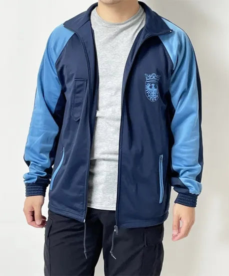 【Sサイズ特価】ポルトガル空軍 AFA ネイビー/ライトブルー フィジカルトレーニングジャケット 上質USED =