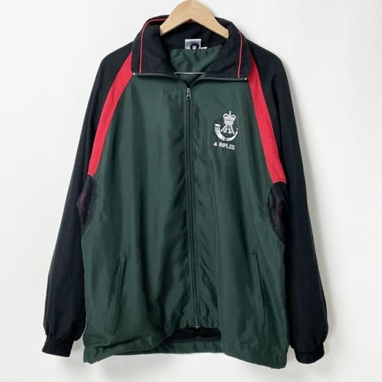 1点物・2種類 イギリス軍 グリーン RIFLES トレーニングジャケット USED UK195=