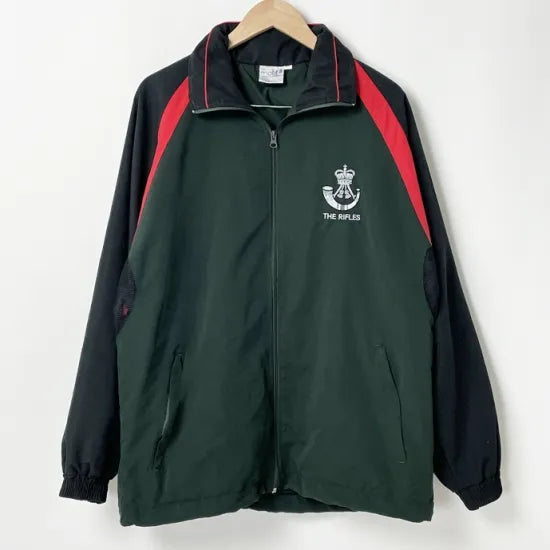 1点物・2種類 イギリス軍 グリーン RIFLES トレーニングジャケット USED UK195=