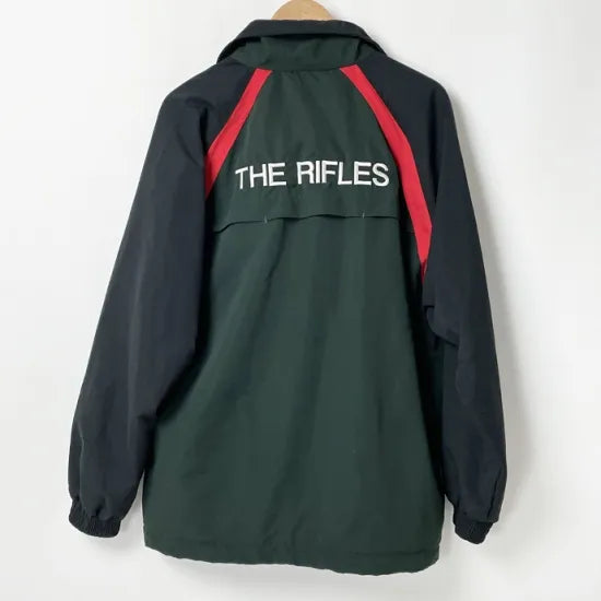 1点物・2種類 イギリス軍 グリーン RIFLES トレーニングジャケット USED UK195=