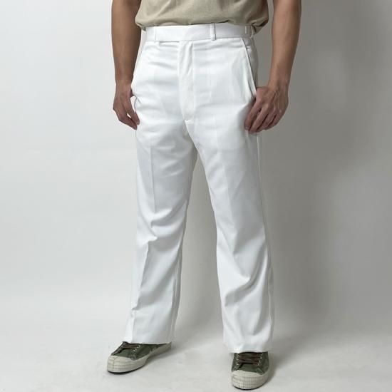 【レディース特価】イギリス海軍 ROYAL NAVY ホワイト レディース Class 2 フレアパンツ USED 206WU-F-LDY=