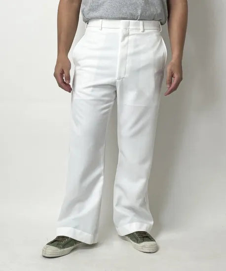 アメリカ海軍 U.S.NAVY ホワイト フレア セーラーパンツ 上質USED 139N3=