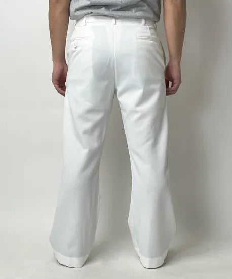 アメリカ海軍 U.S.NAVY ホワイト フレア セーラーパンツ 上質USED 139N3=