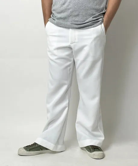 アメリカ海軍 U.S.NAVY ホワイト フレア セーラーパンツ 上質USED 139N3=