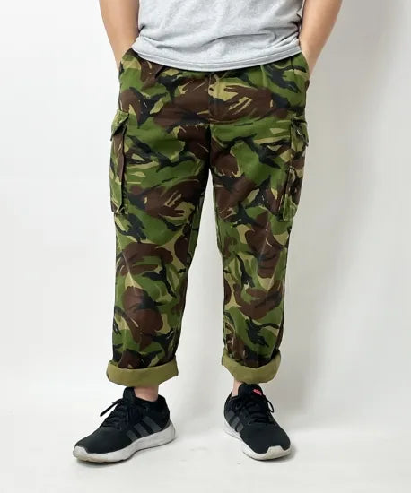イギリス軍 DPM カモフラージュ テンパレイト コンバットパンツ USED 202MU=