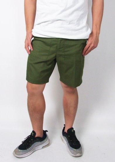 スモール特価 イギリス軍 OD リメイク ベイカーショートパンツ USED 201UBH-SB-