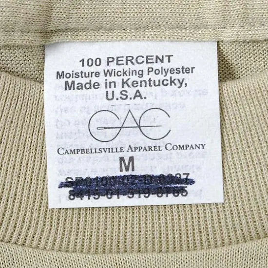 アメリカ軍 サンド ポリエステル Tシャツ 新品 T44N-