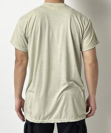 アメリカ軍 サンド ポリエステル Tシャツ 新品 T44N-