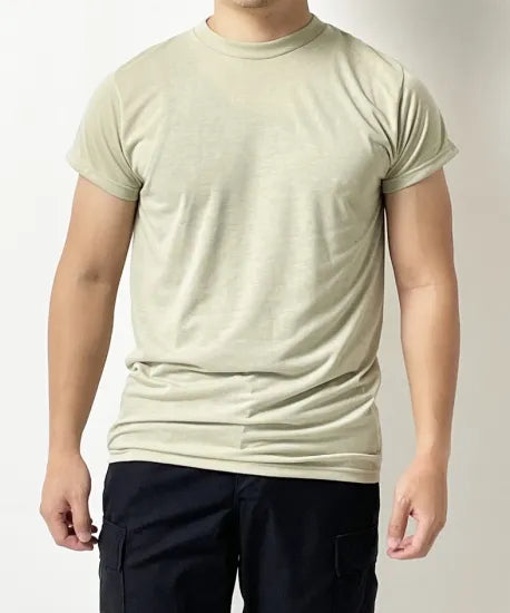 アメリカ軍 サンド ポリエステル Tシャツ 新品 T44N-