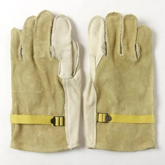 アメリカ軍 ベージュ Heavy Duty 牛皮革グローブ 新品 4KN-