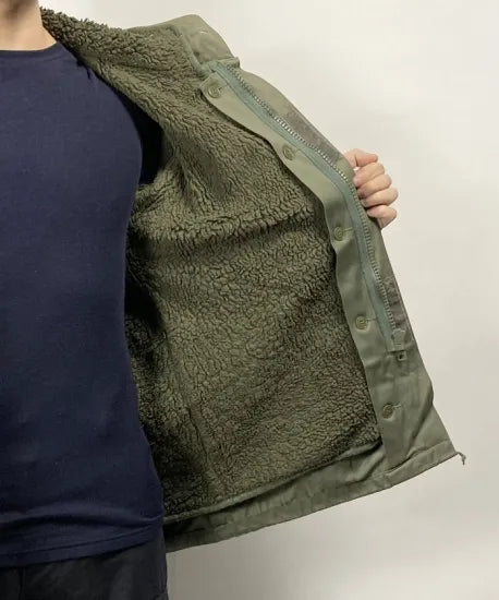 【訳あり】フランス軍 OD F-2 マイクロパーカー ライナー付 USED 422UD-SPU