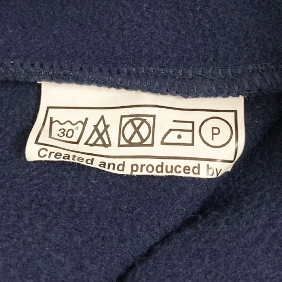 【スモール特価】フランス自治体警察 POLICE MUNICIPALE ネイビー ブルーストライプ ハーフZIP フリースシャツ 新品 F40BN-SB