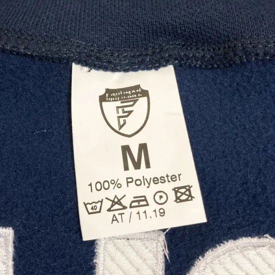 【スモール特価】フランス自治体警察 POLICE MUNICIPALE ネイビー ブルーストライプ ハーフZIP フリースシャツ 新品 F40BN-SB