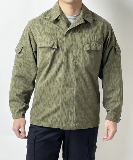 旧東ドイツ軍 NVA レインドロップカモ フィールドジャケット サイドポケット無し 新品 =